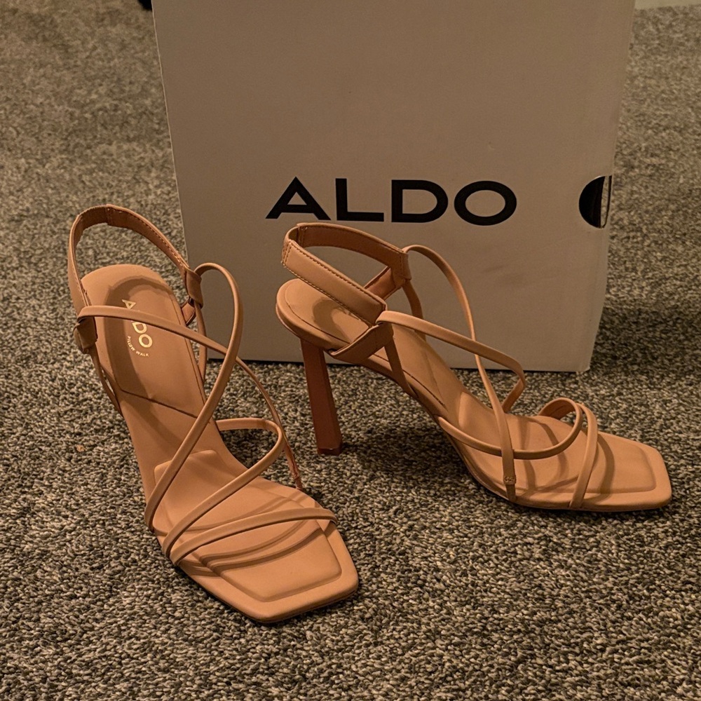 Aldo Women's Beige Strappy Heels